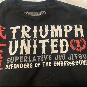 Triumph United Brazilian jiu jitsu shirt.  mens size medium